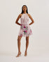 AVILA-Skirts-Printed Mini Skirt with Frills- Ted Baker Romania